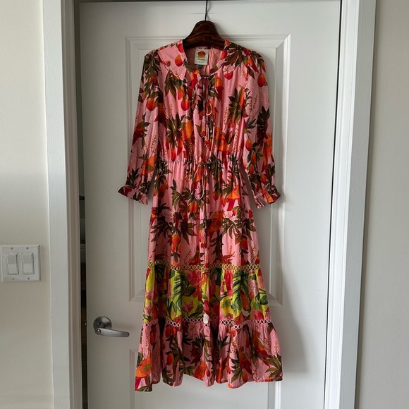 Farm Rio Mixed Mango Trees Midi Dress - Picture 5 of 13